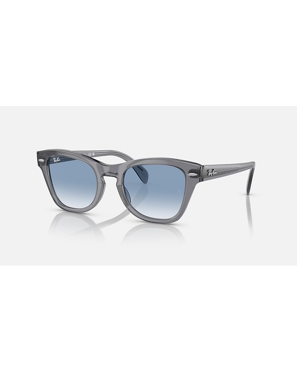 Ray-Ban RB0707S - Polished Transparent Grey/Blue
