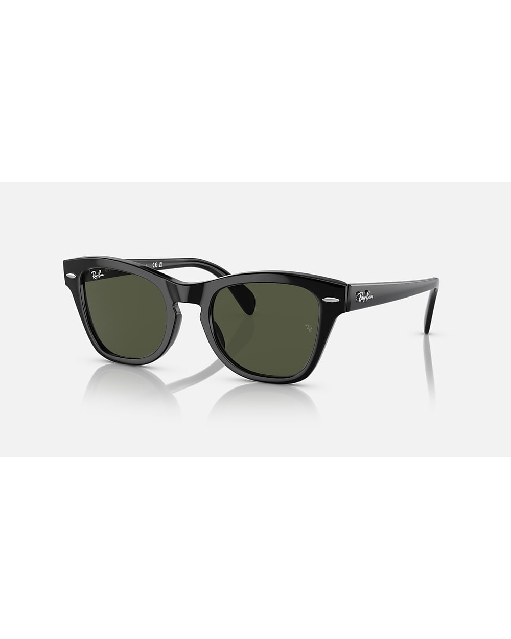 Ray-Ban RB0707S - Polished Black/Green