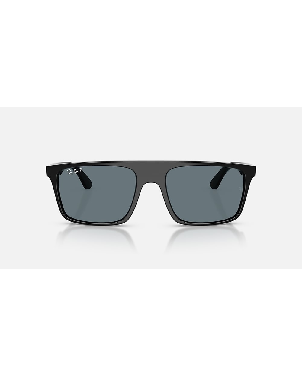 Ray-Ban RB2222F - Polished Black/Dark Blue Polarized