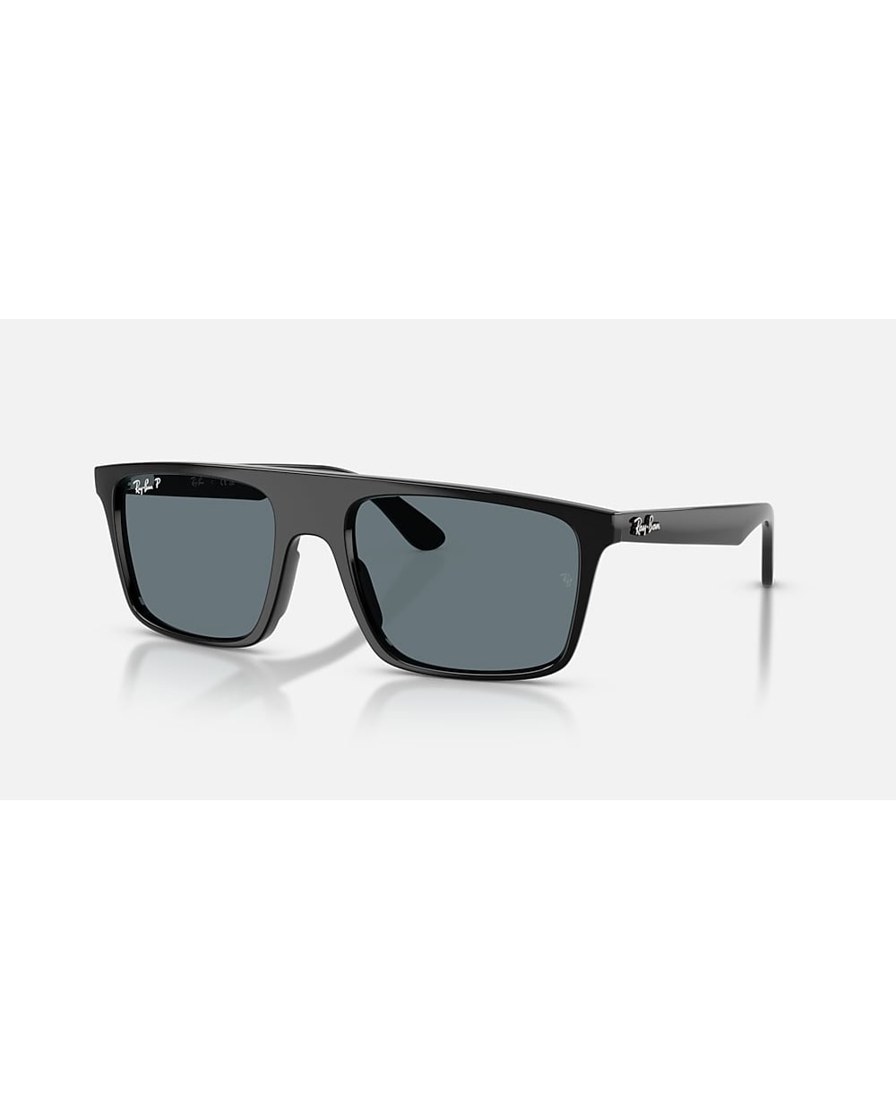 Ray-Ban RB2222F - Polished Black/Dark Blue Polarized