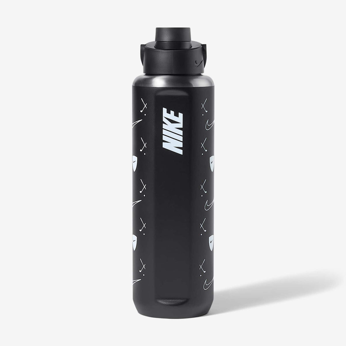Nike Recharge Stainless Steel Chug Bottle 24oz Graphic - Black/Black/White, side
