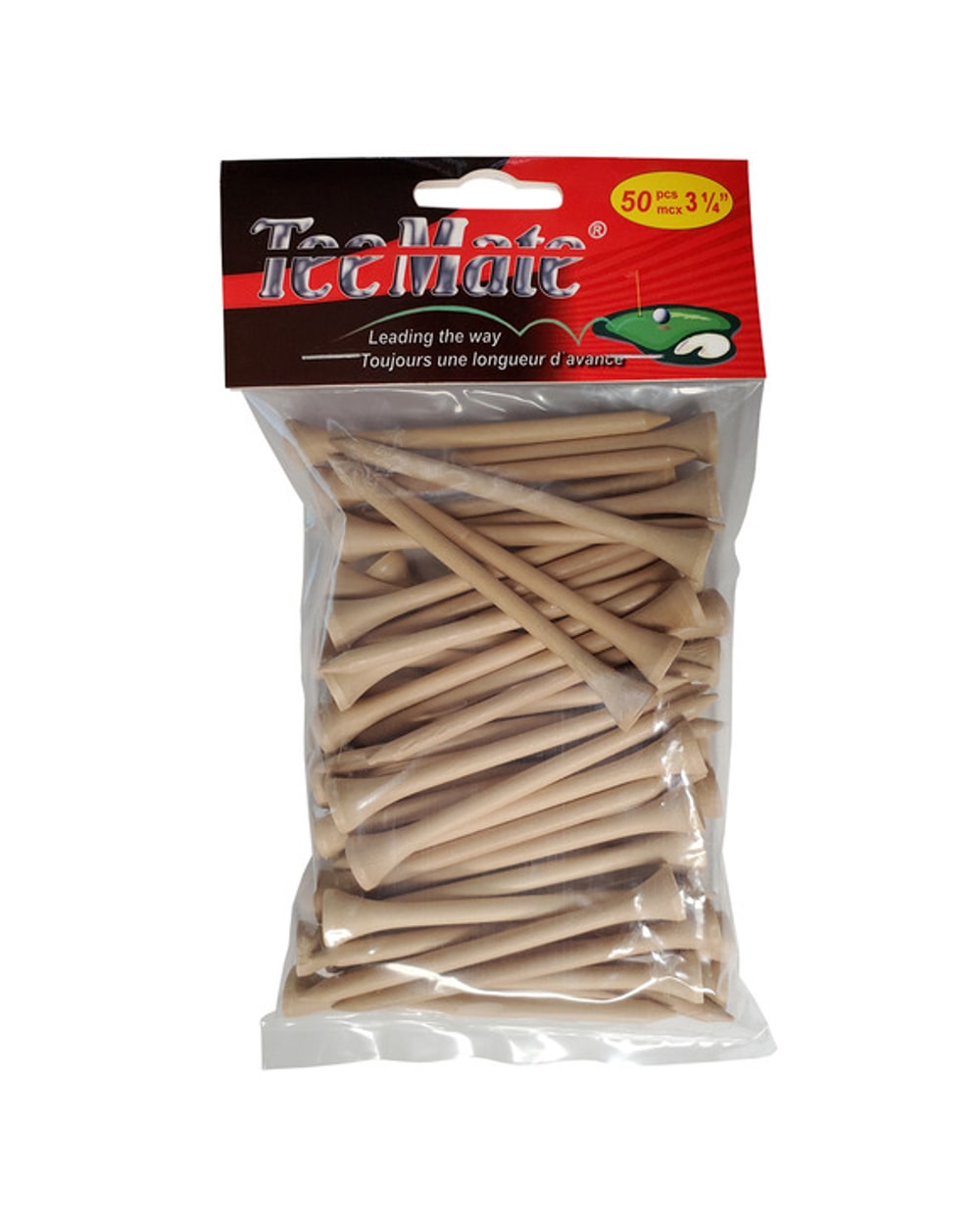 Tee Mate Wooden Reg Tee 3-1/4" (50 Pack)