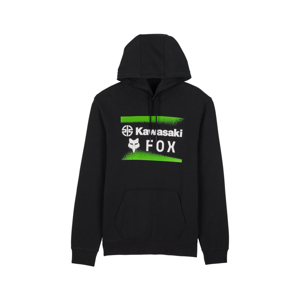 Fox x Kawasaki Pullover Hoodie Black front