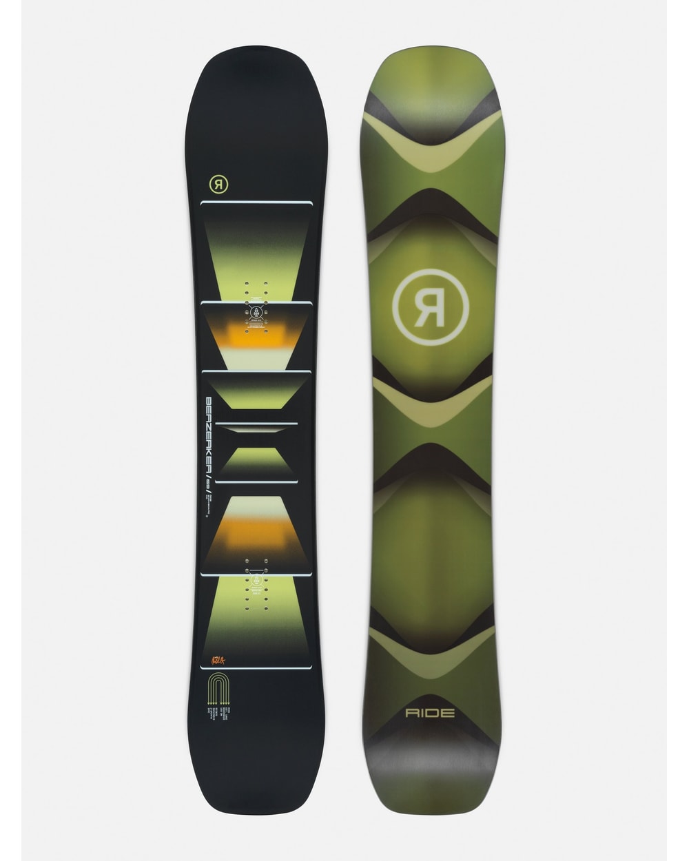 Ride Berzerker Snowboard 2026 topsheet and base