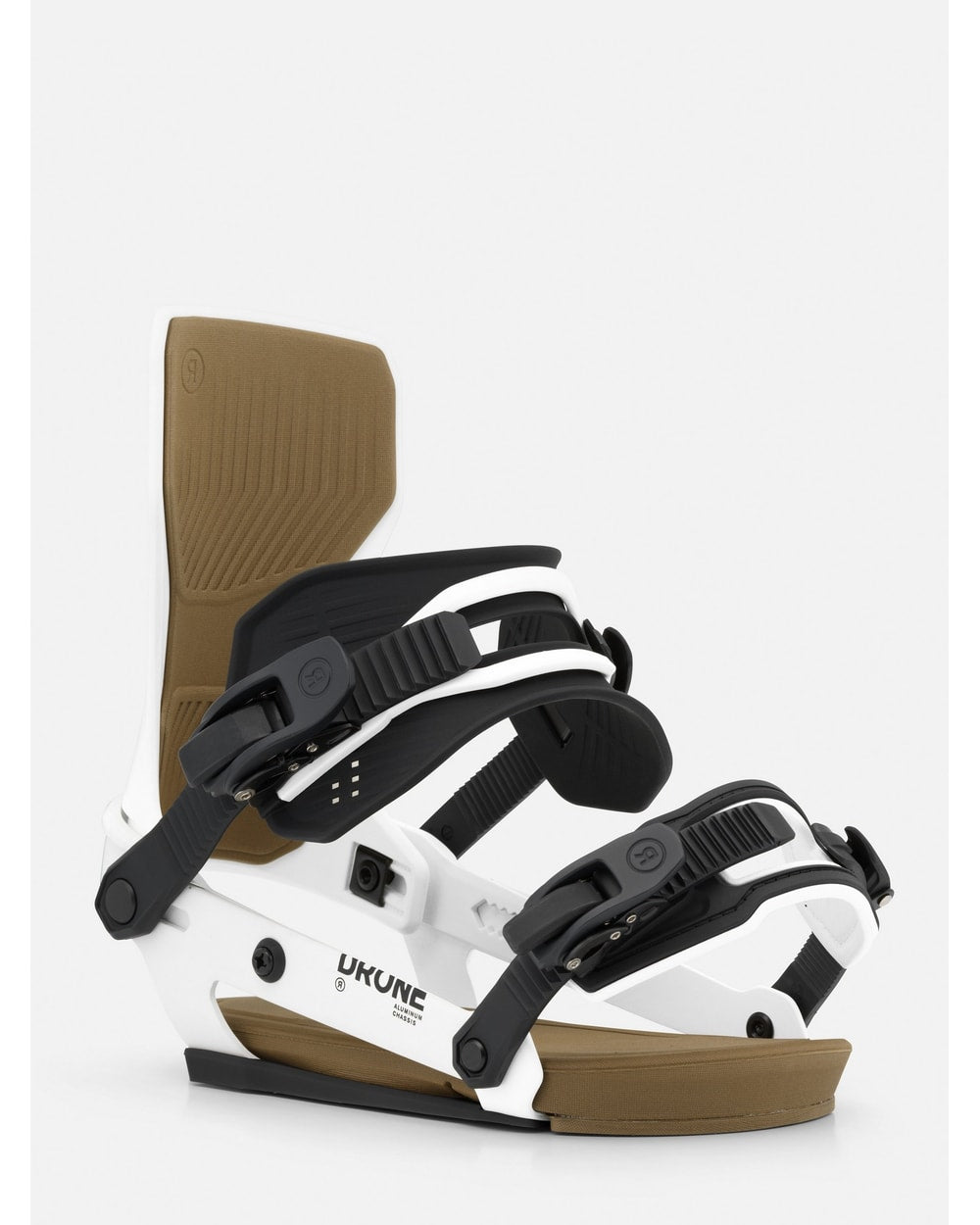 RIDE Drone snowboard binding in White, rear view