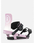 RIDE Women's Specter snowboard binding in Purple, front view