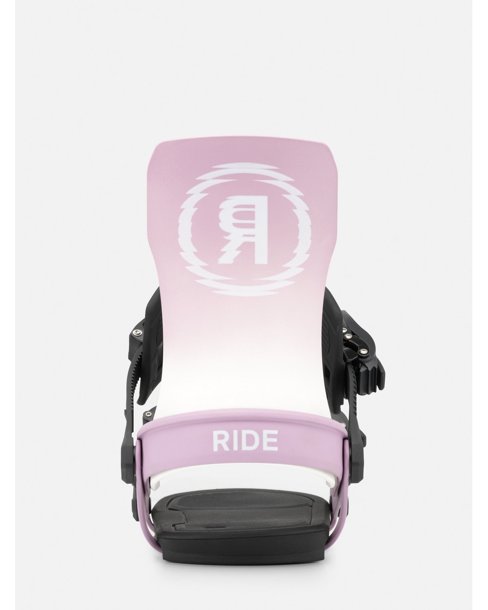RIDE Women's Specter snowboard binding in Purple, side view