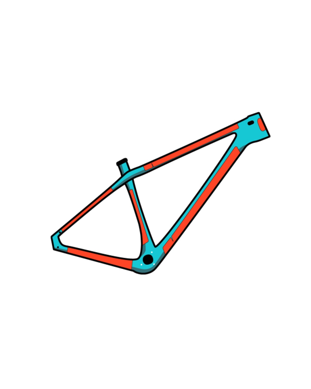 Ride Wrap Covered Protection – Hardtail MTB Frame Kit