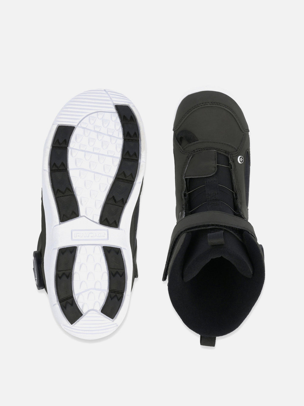 RIDE Norris junior snowboard boot in Black, sole detail