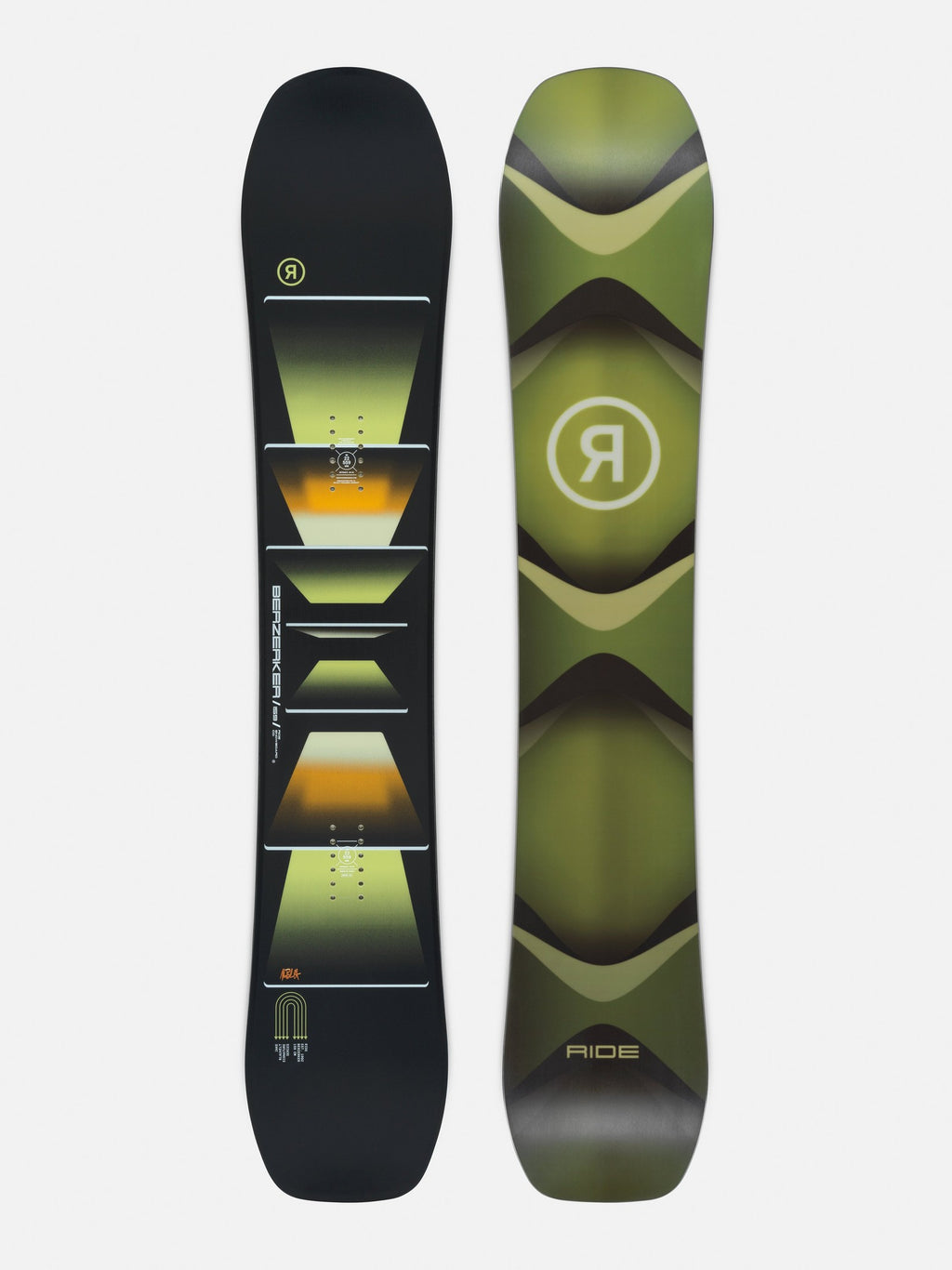 Ride Berzerker Snowboard 2026 topsheet and base