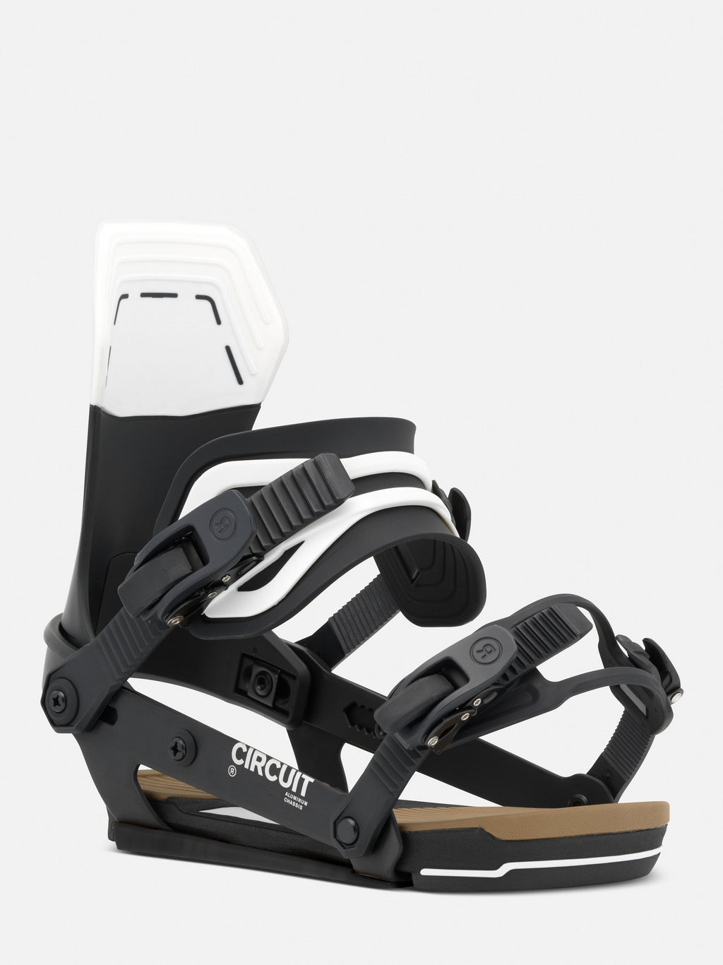 RIDE Circuit snowboard binding in Black, rear view
