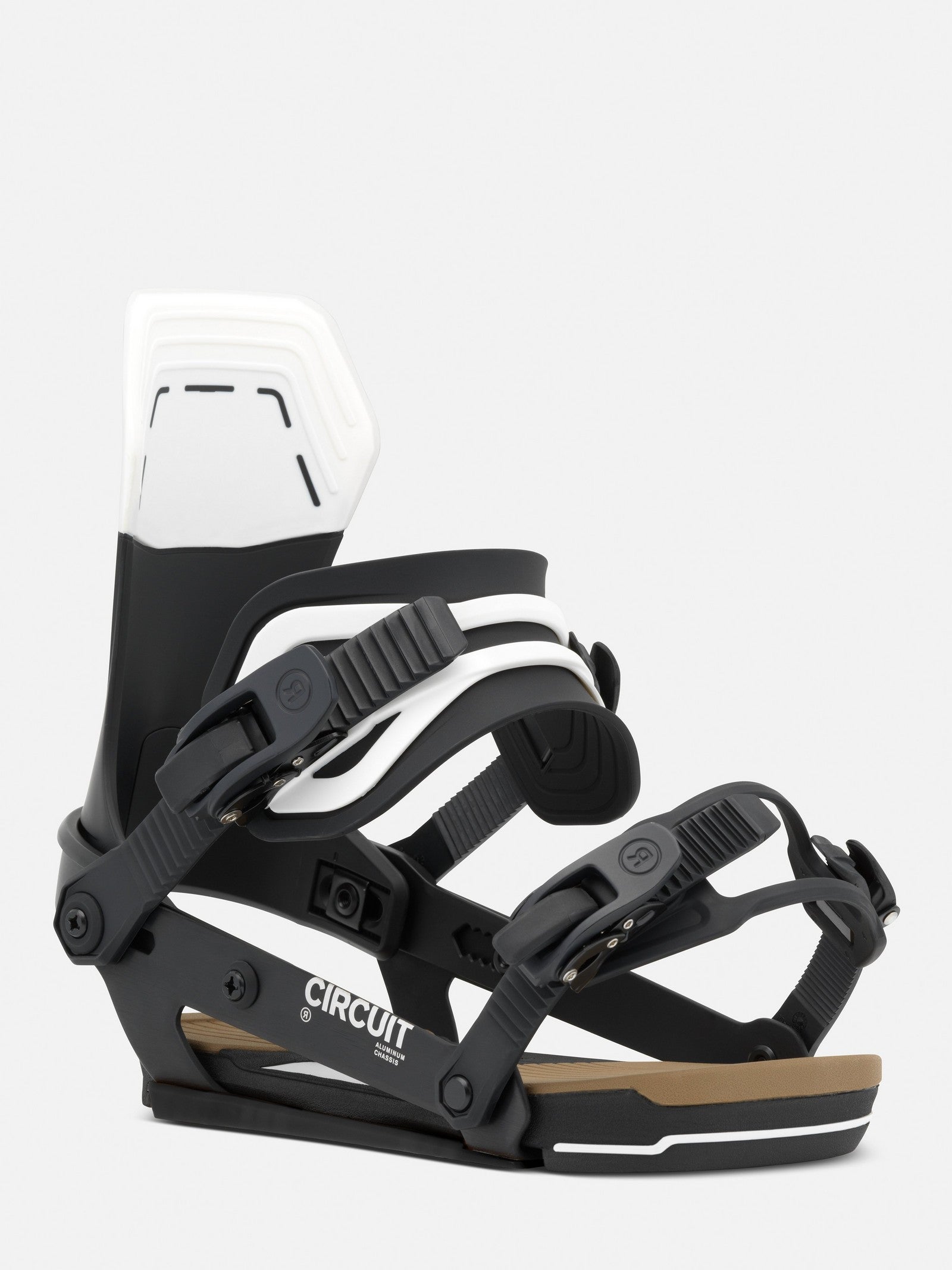 RIDE Circuit snowboard binding in Black, rear view