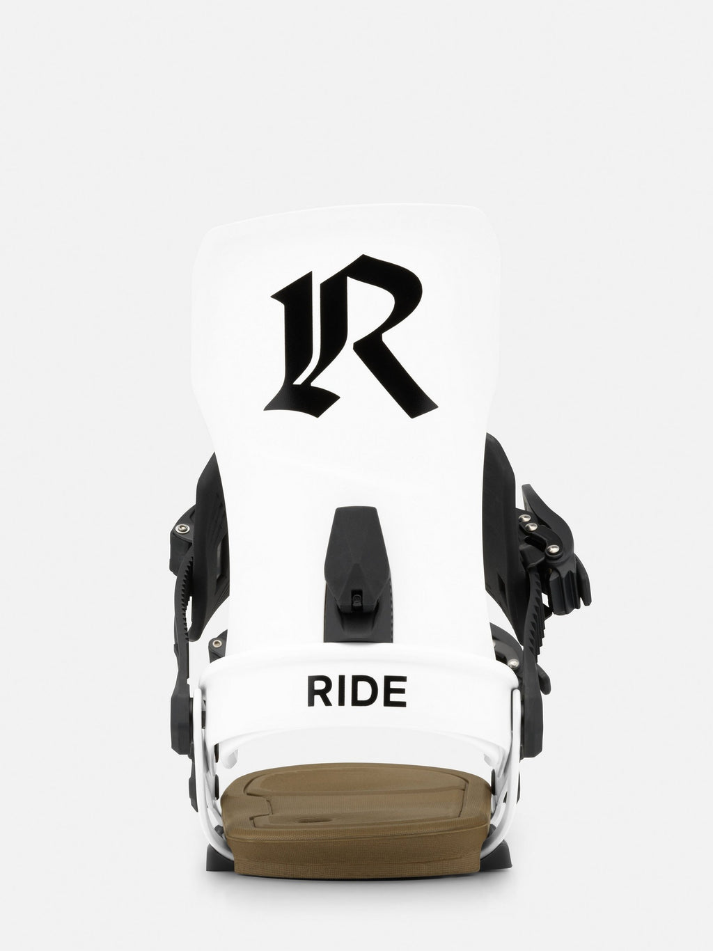 RIDE Drone snowboard binding in White, side view