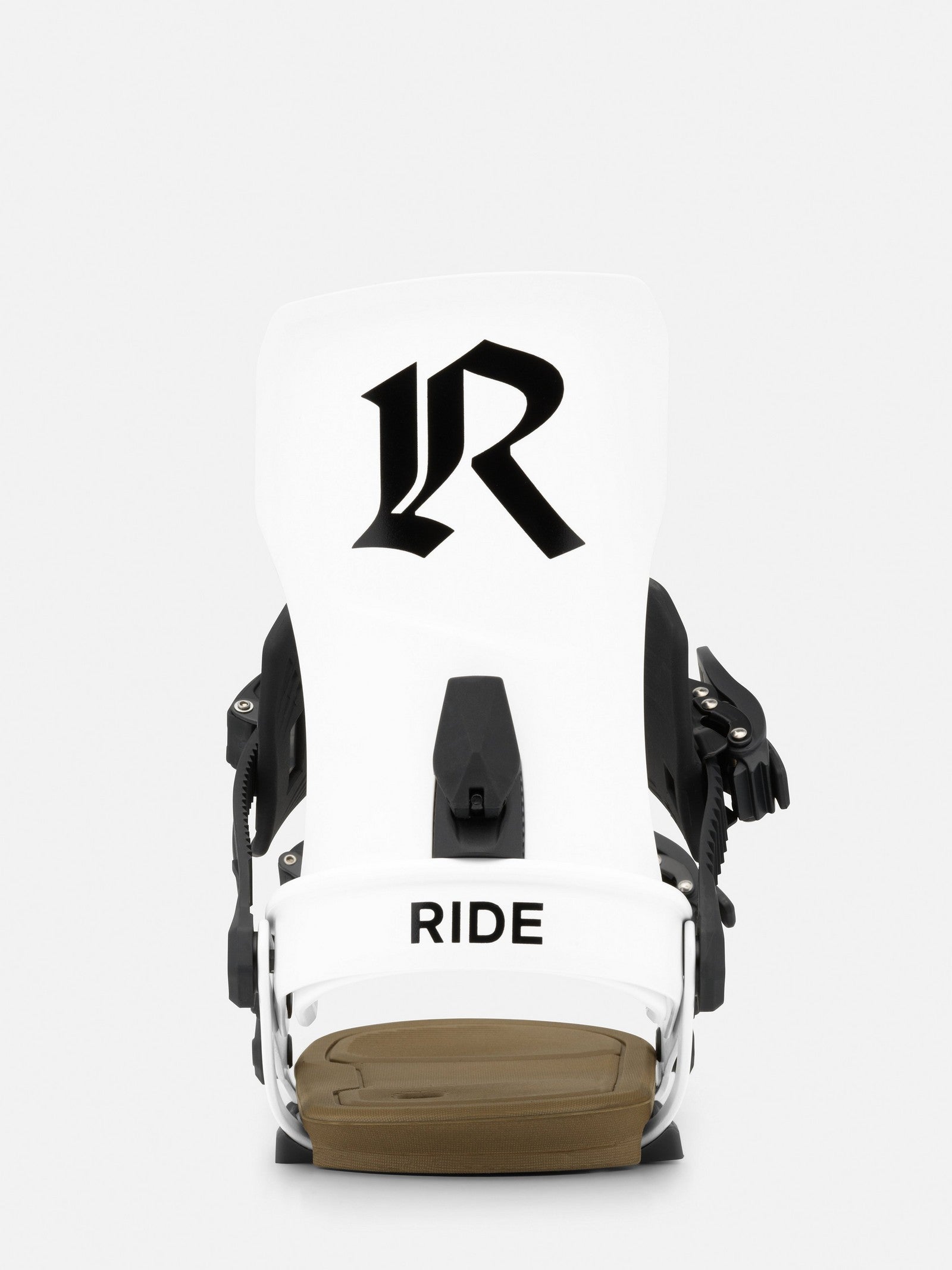 RIDE Drone snowboard binding in White, side view