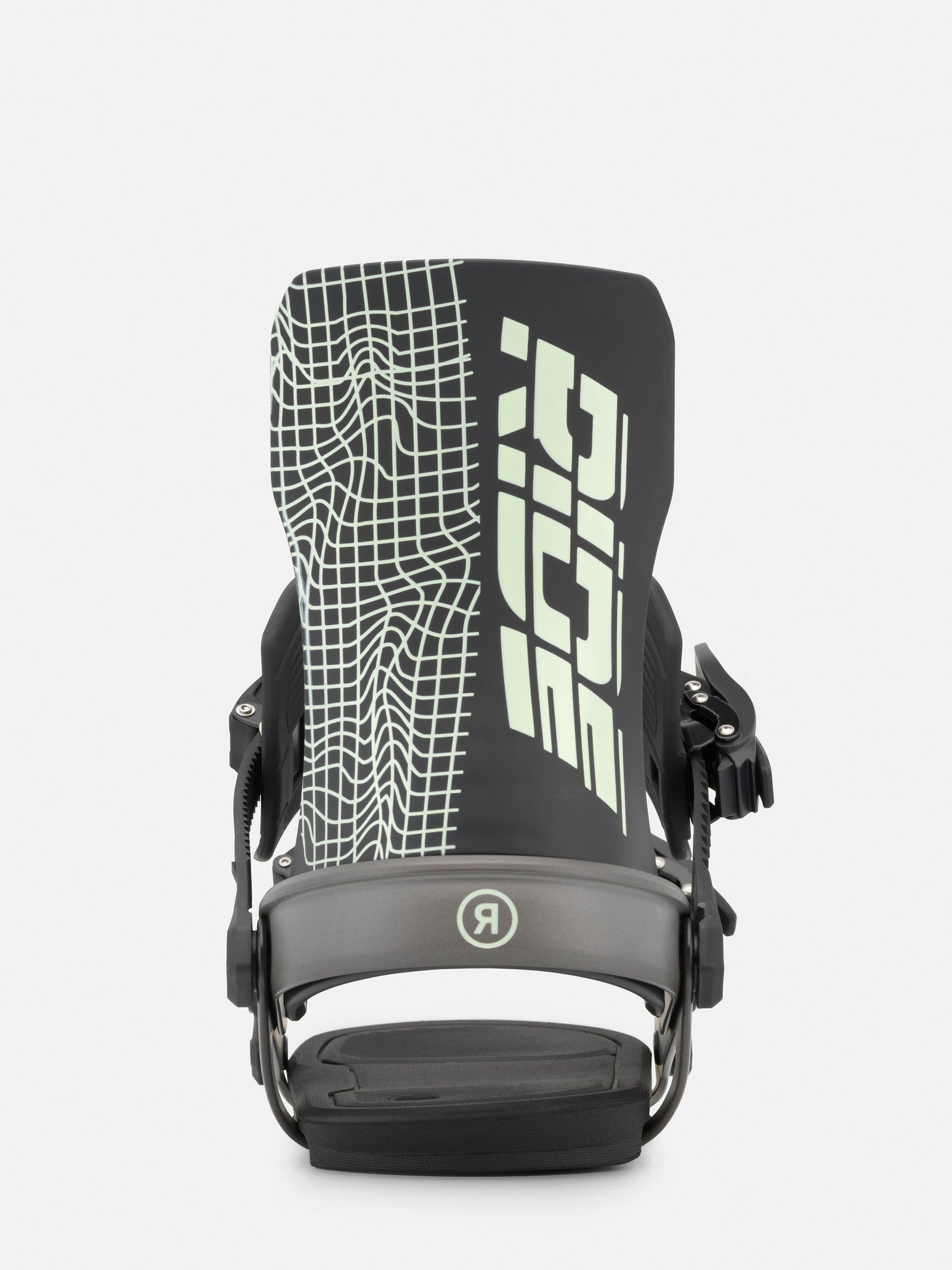 RIDE Specter snowboard binding in Gunmetal, side view