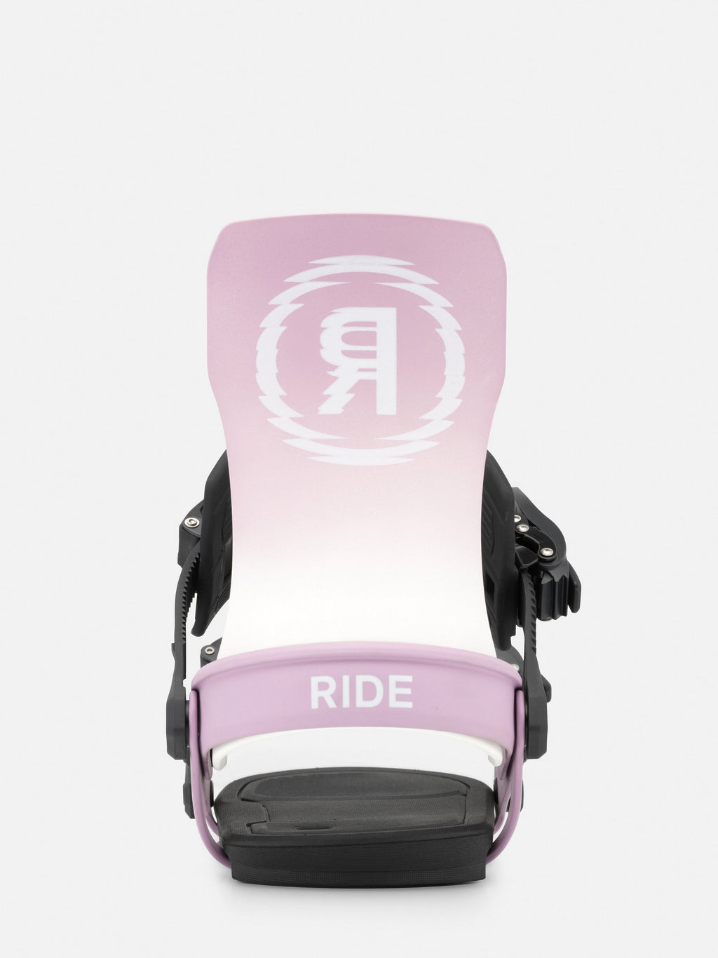 RIDE Women's Specter snowboard binding in Purple, side view