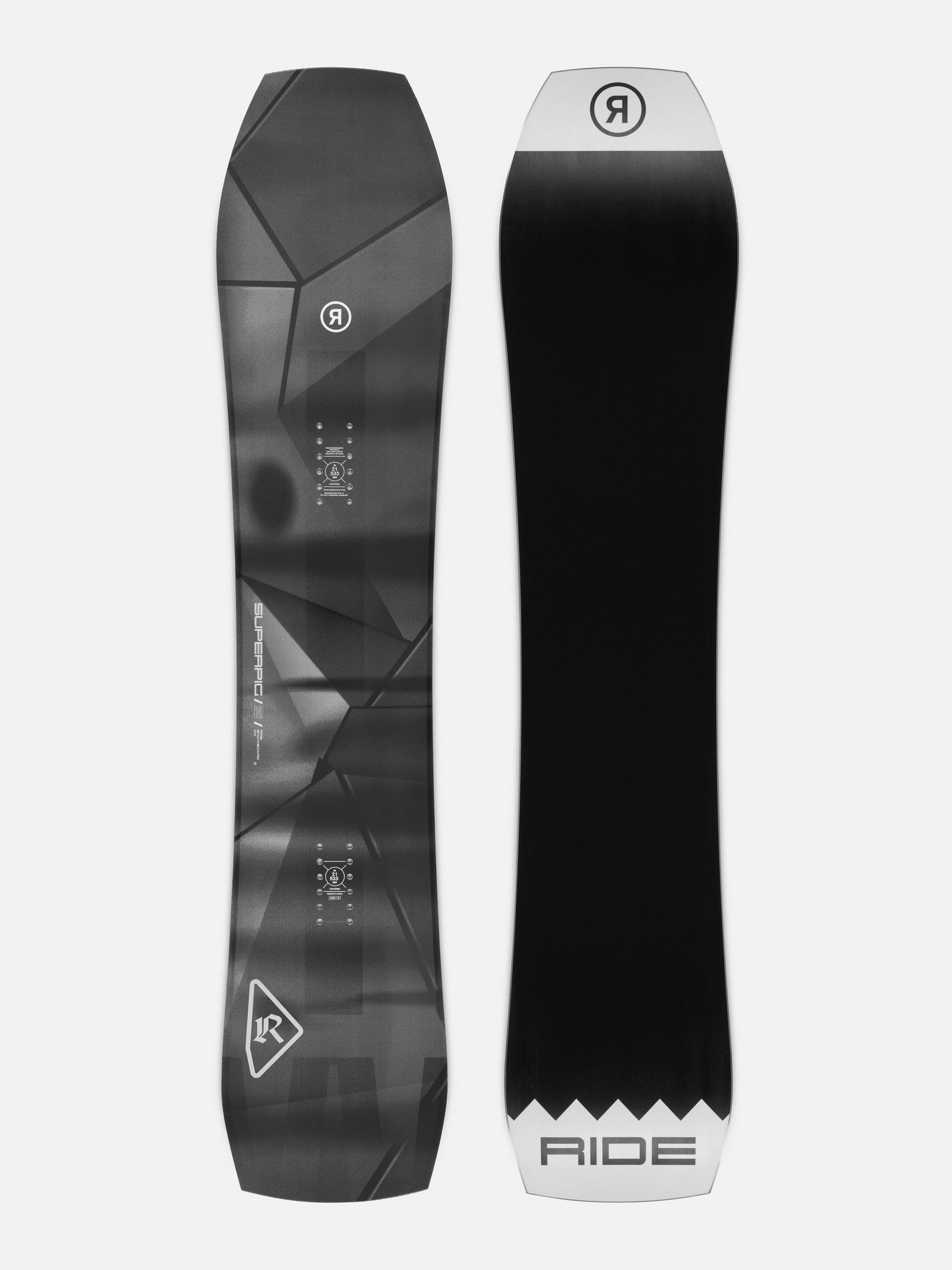 Ride SUPERPIG Snowboard 2026 topsheet and base