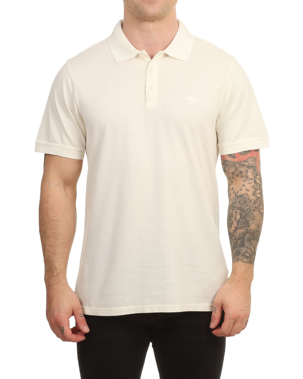 Rip Curl Faded Polo Shirt - Bone - front