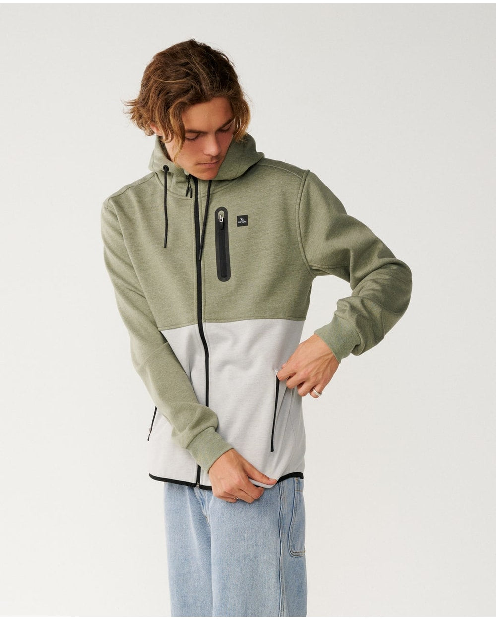 Rip Curl Men's Departed Anti-Series Fleece - GREEN