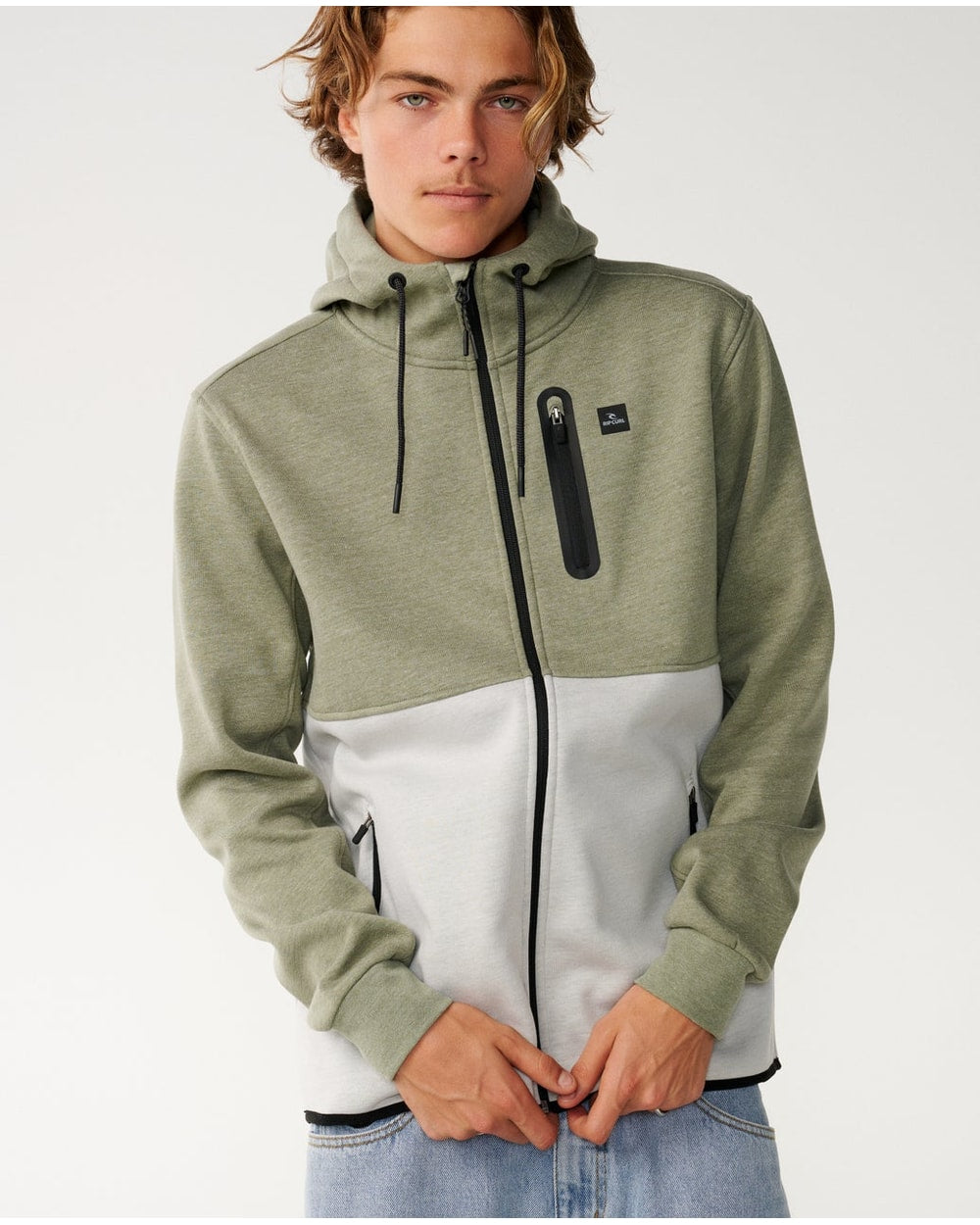 Rip Curl Men's Departed Anti-Series Fleece - GREEN