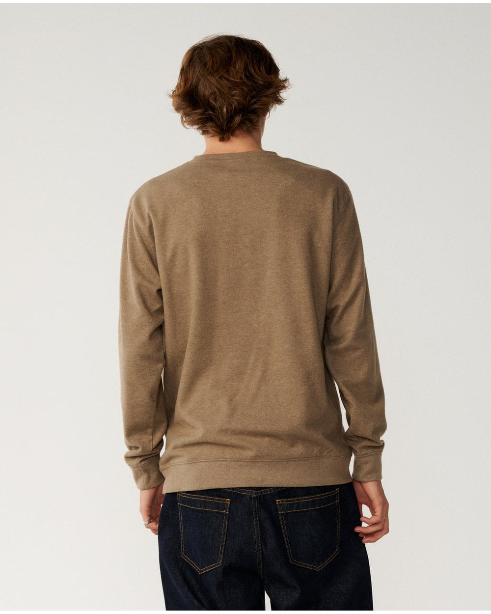 Rip Curl Men's Grid Crew - WALNUT