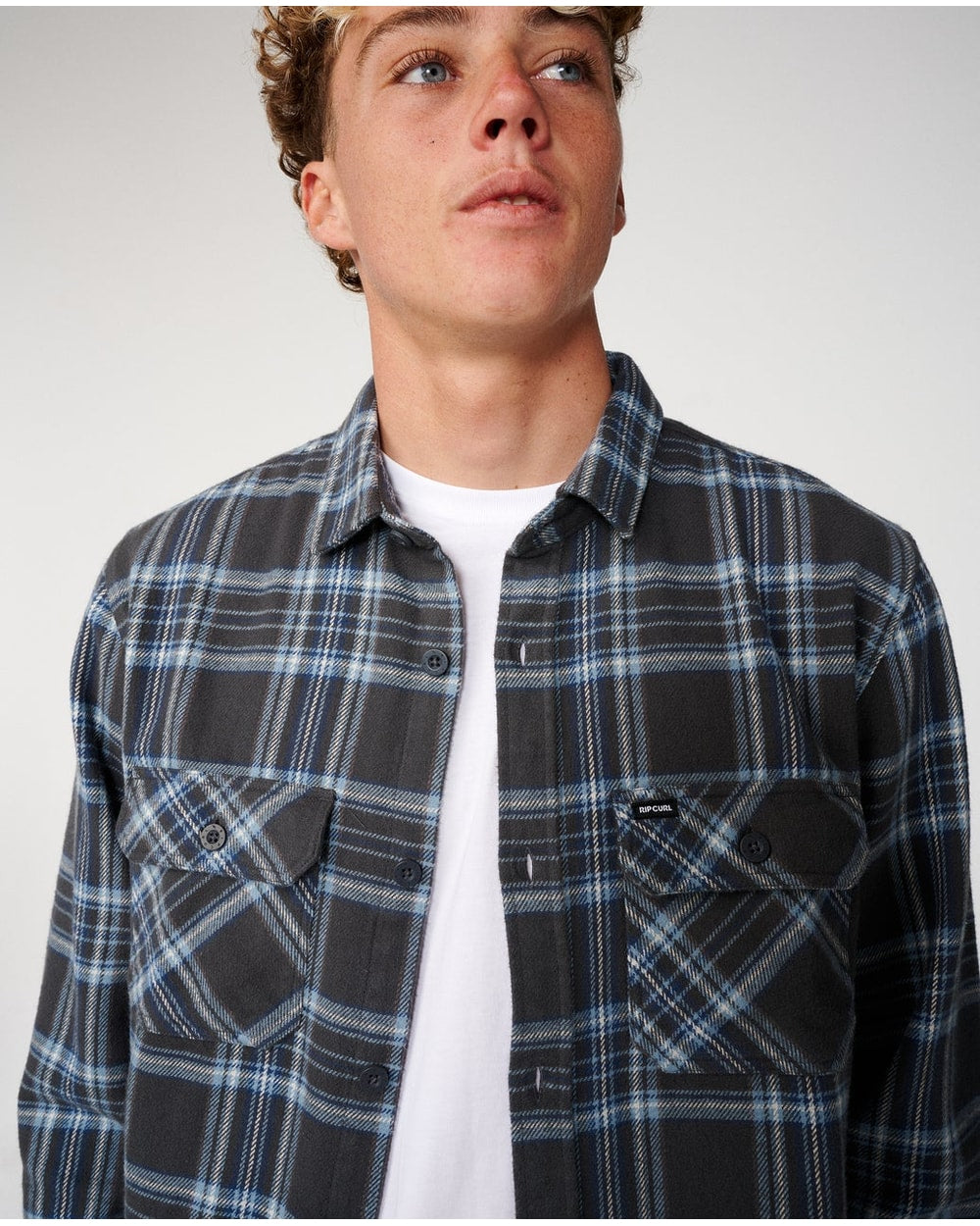 Rip Curl Men's Griffin Flannel Shirt (2026) - WASHED BLACK