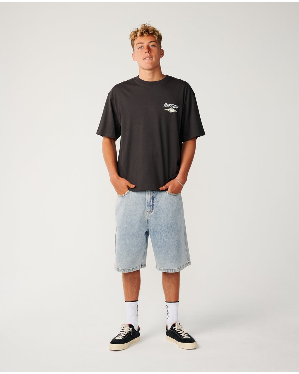 Rip Curl Men's Heritage Icon Tee - WASHED BLACK