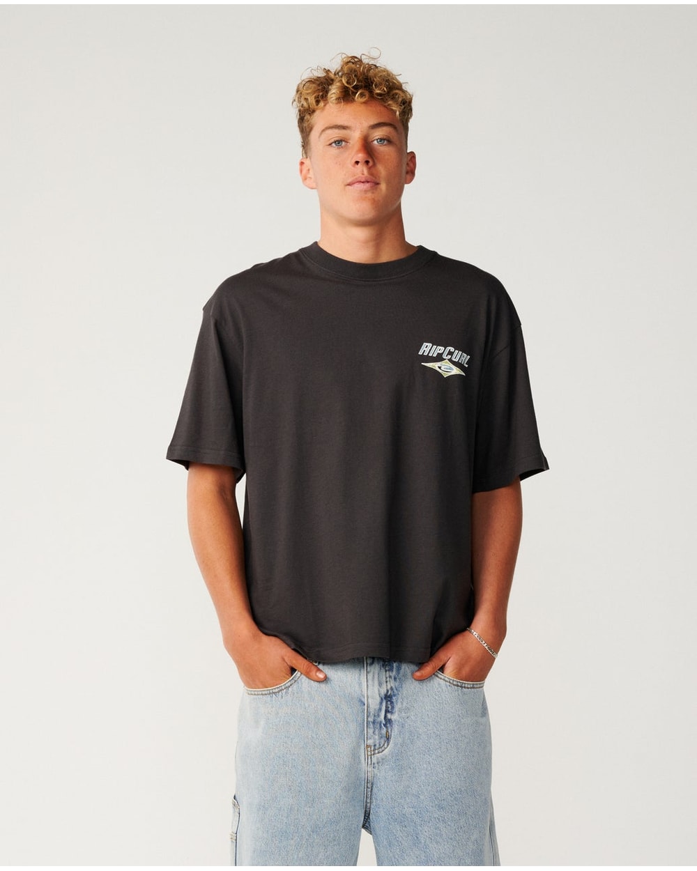 Rip Curl Men's Heritage Icon Tee - WASHED BLACK