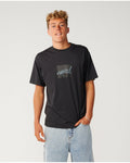 Rip Curl Men's Rip Script Icon Loose Tee - WASHED BLACK