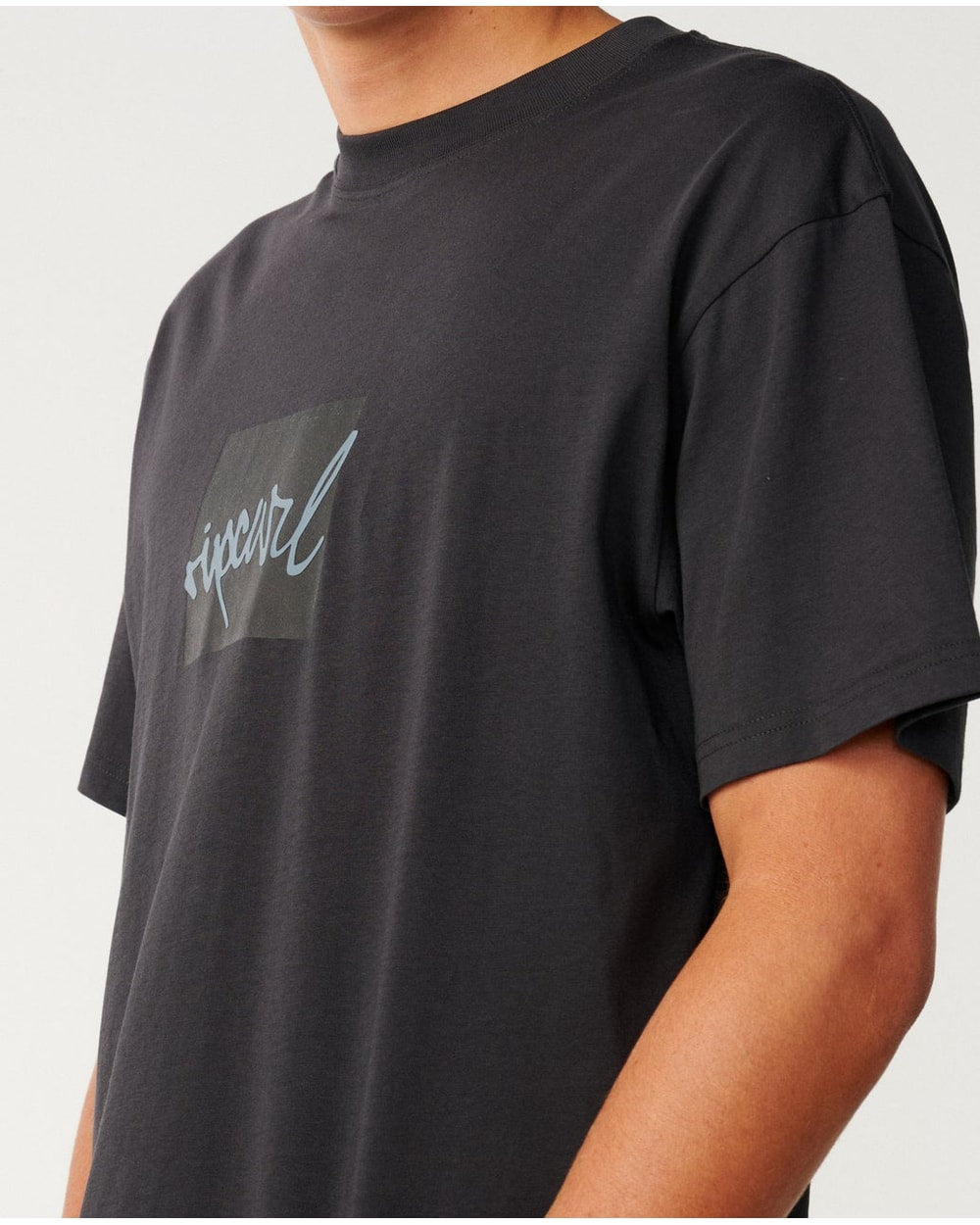 Rip Curl Men's Rip Script Icon Loose Tee - WASHED BLACK