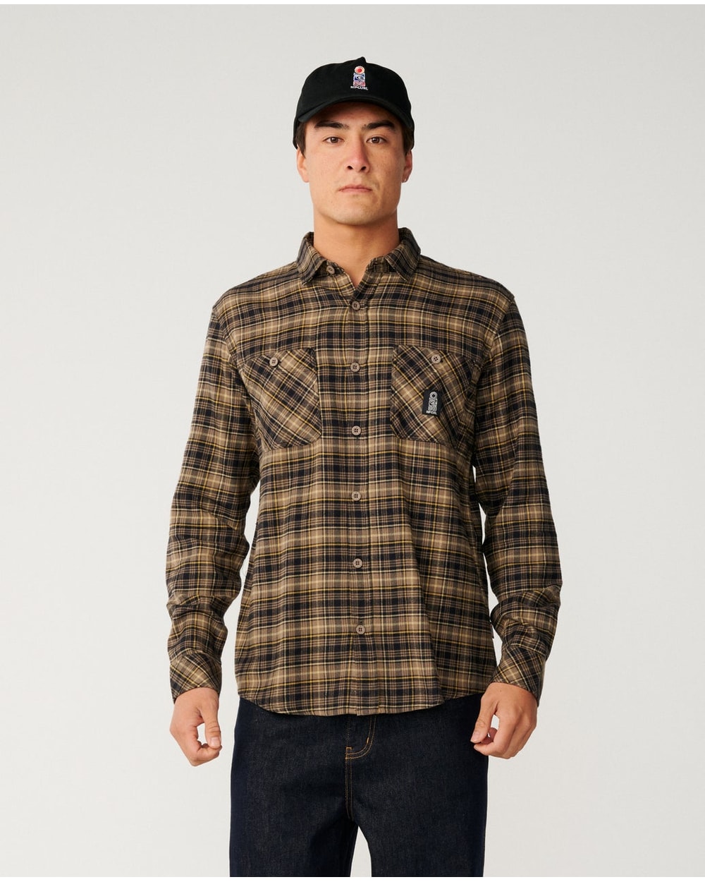 Rip Curl Men's S.Series Solucellair Flannel - BLACK