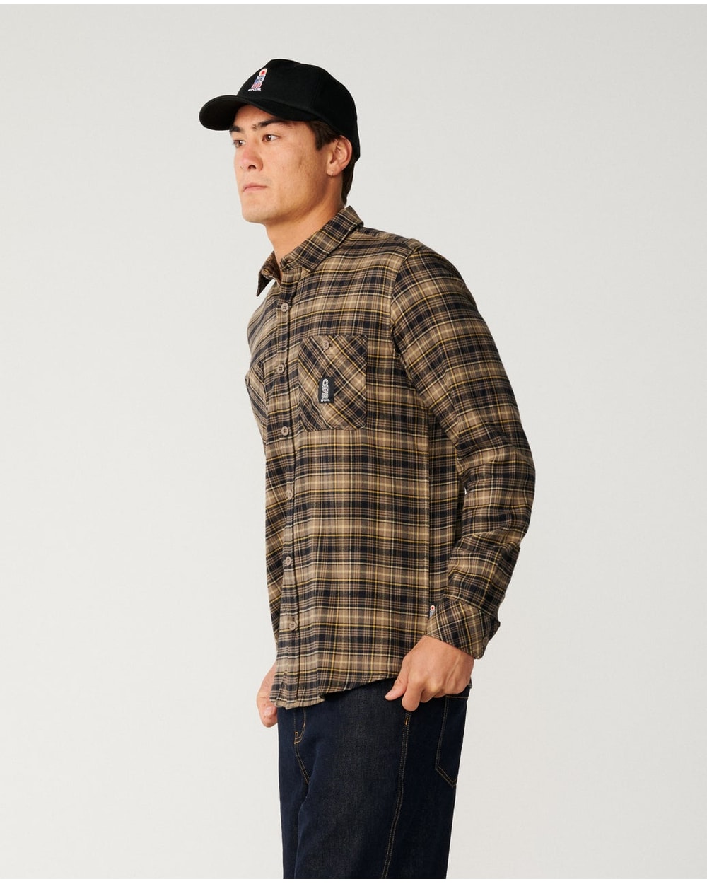 Rip Curl Men's S.Series Solucellair Flannel - BLACK