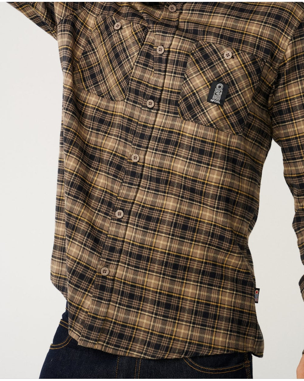Rip Curl Men's S.Series Solucellair Flannel - BLACK
