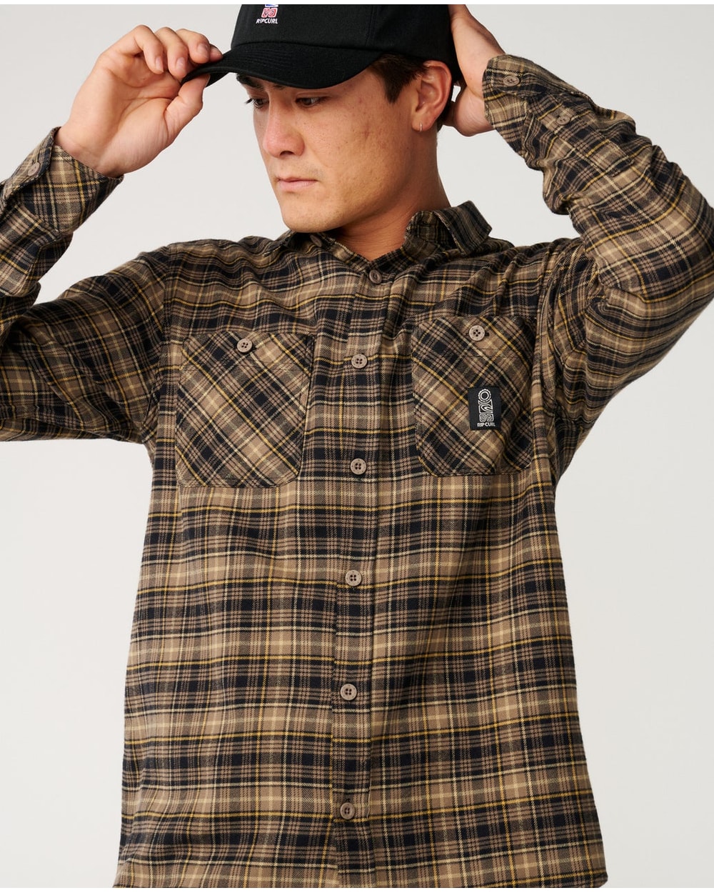 Rip Curl Men's S.Series Solucellair Flannel - BLACK