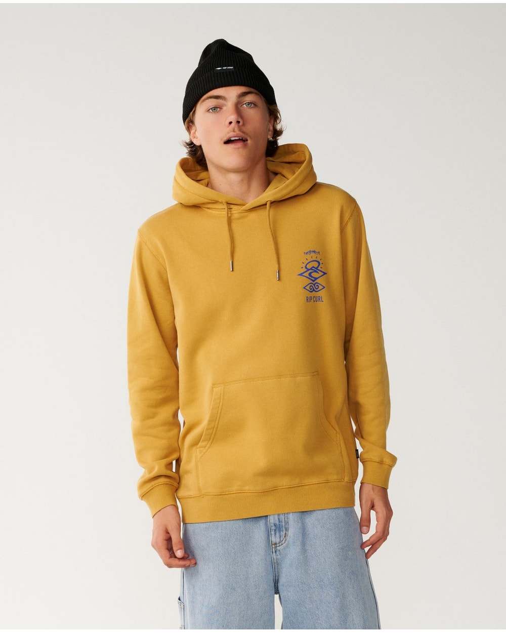 Rip Curl Men's Search Icon Hood - MUSTARD GOLD