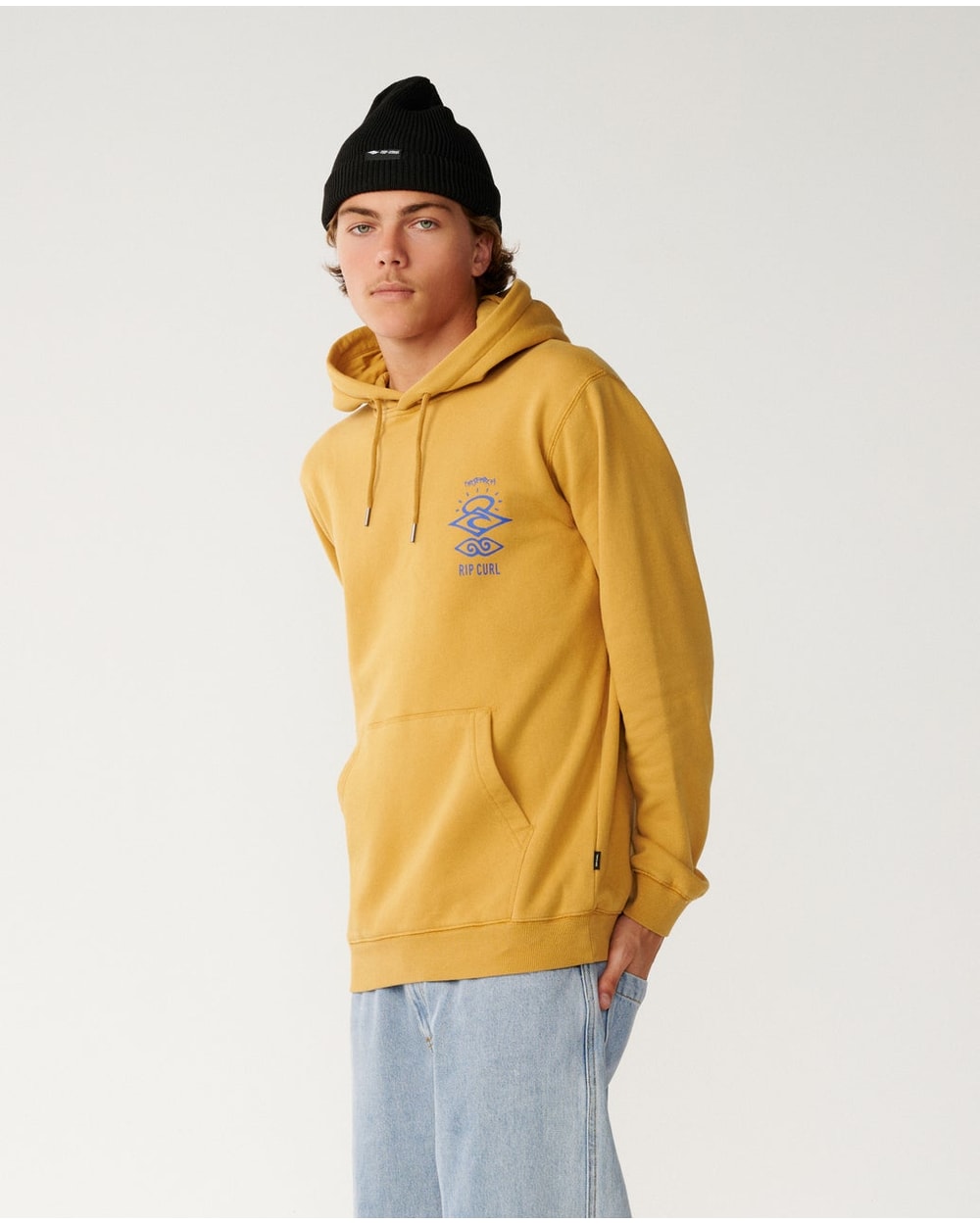 Rip Curl Men's Search Icon Hood - MUSTARD GOLD