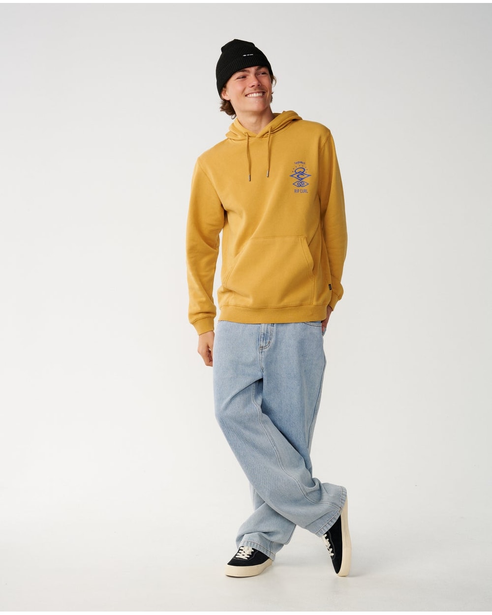 Rip Curl Men's Search Icon Hood - MUSTARD GOLD