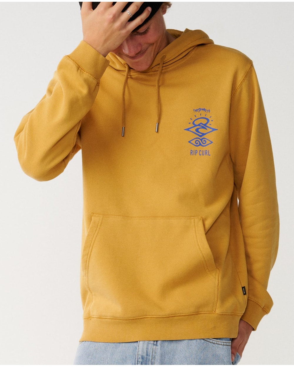 Rip Curl Men's Search Icon Hood - MUSTARD GOLD