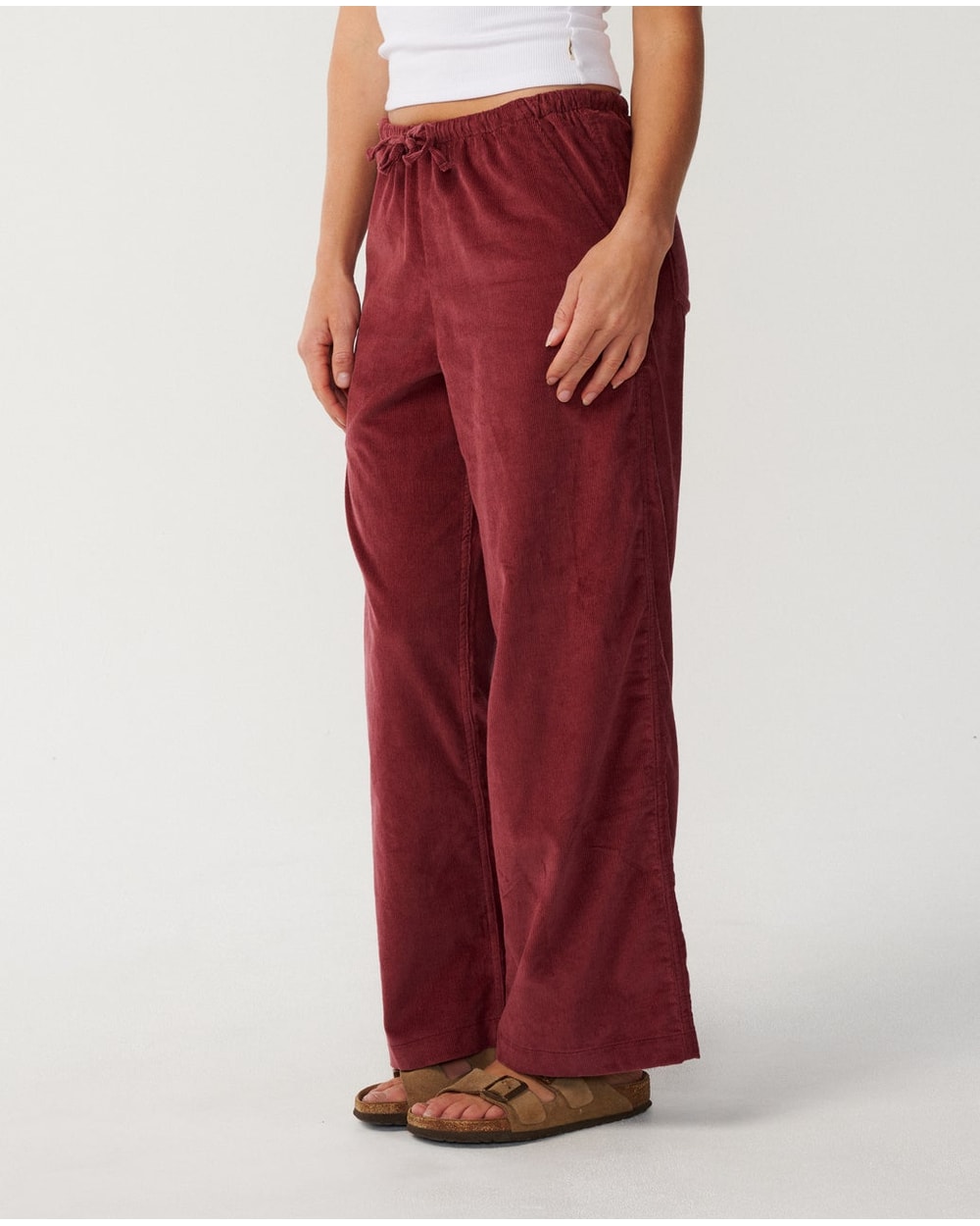 Rip Curl Women's Keepsakes Washed Cord Pant - DARK PLUM