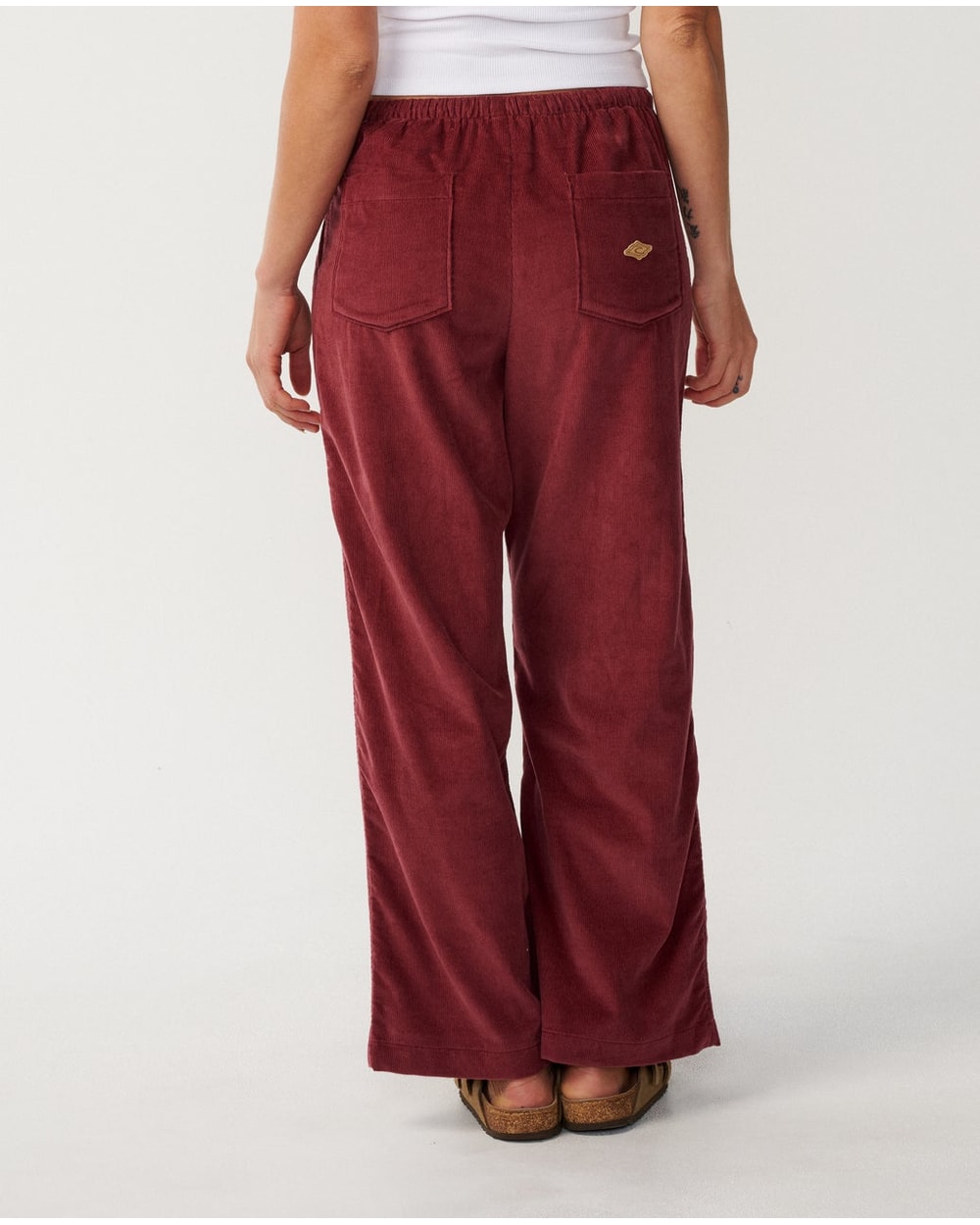 Rip Curl Women's Keepsakes Washed Cord Pant - DARK PLUM