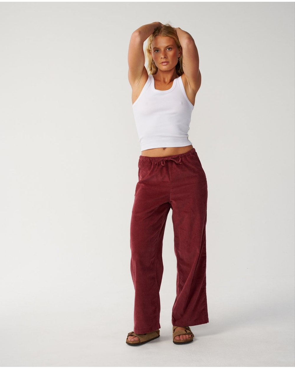 Rip Curl Women's Keepsakes Washed Cord Pant - DARK PLUM