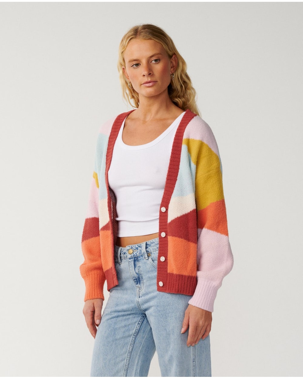 Rip Curl Women's Surf Revival Jacquard Cardi - MULTICO