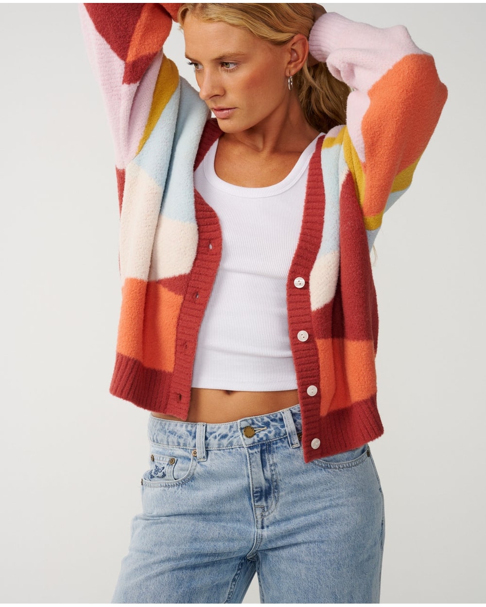 Rip Curl Women's Surf Revival Jacquard Cardi - MULTICO