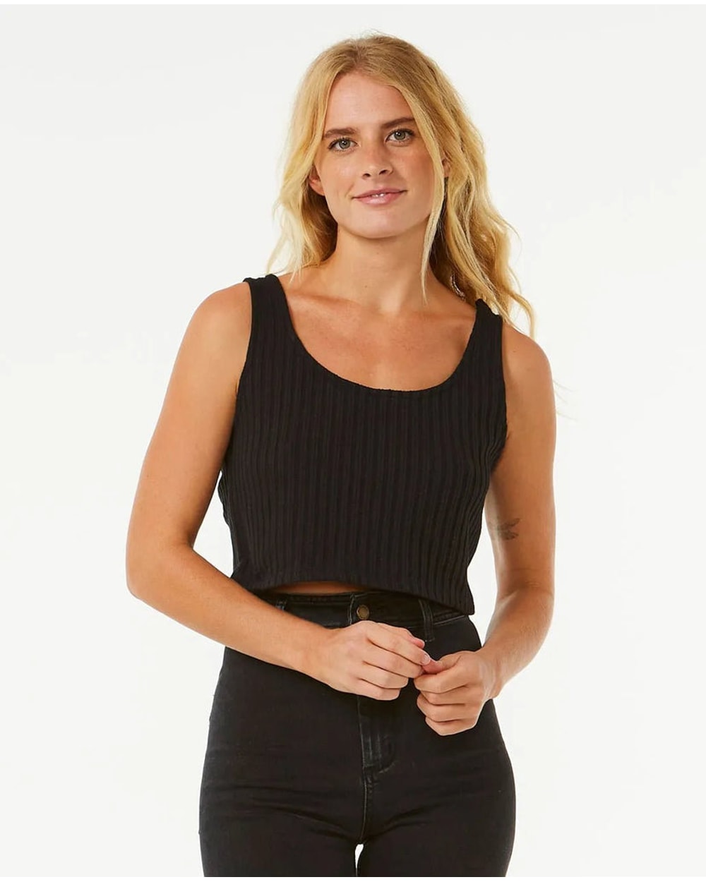 Ripcurl Sea of Dreams Rib Top Black front