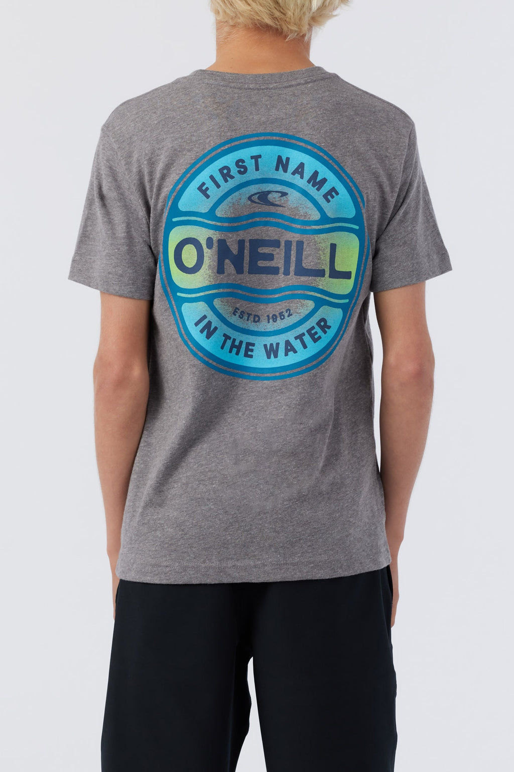 O'Neill Ripple Tee in Heather Grey - on model front