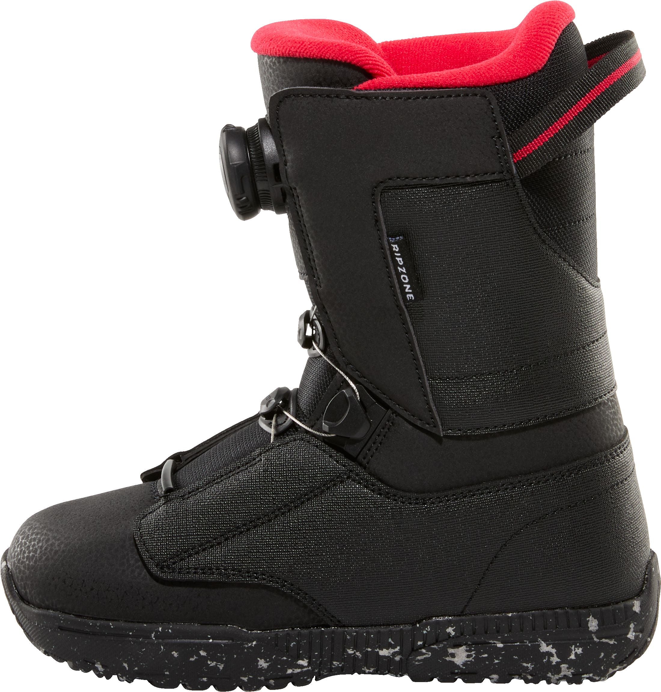 Ripzone Bolt Junior Snowboard Boots Black/Red outer side