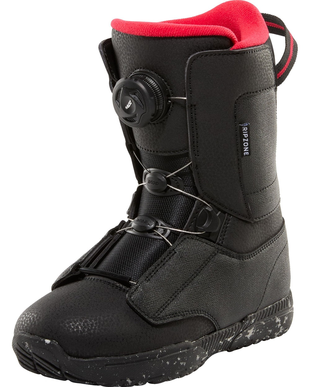 Ripzone Bolt Junior Snowboard Boots Black/Red front