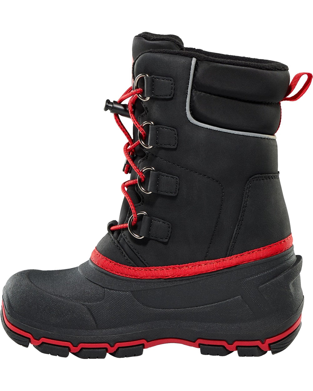 Ripzone Boys' Youth SubZero Insulated Winter Boots (2026) - BLACK/RED