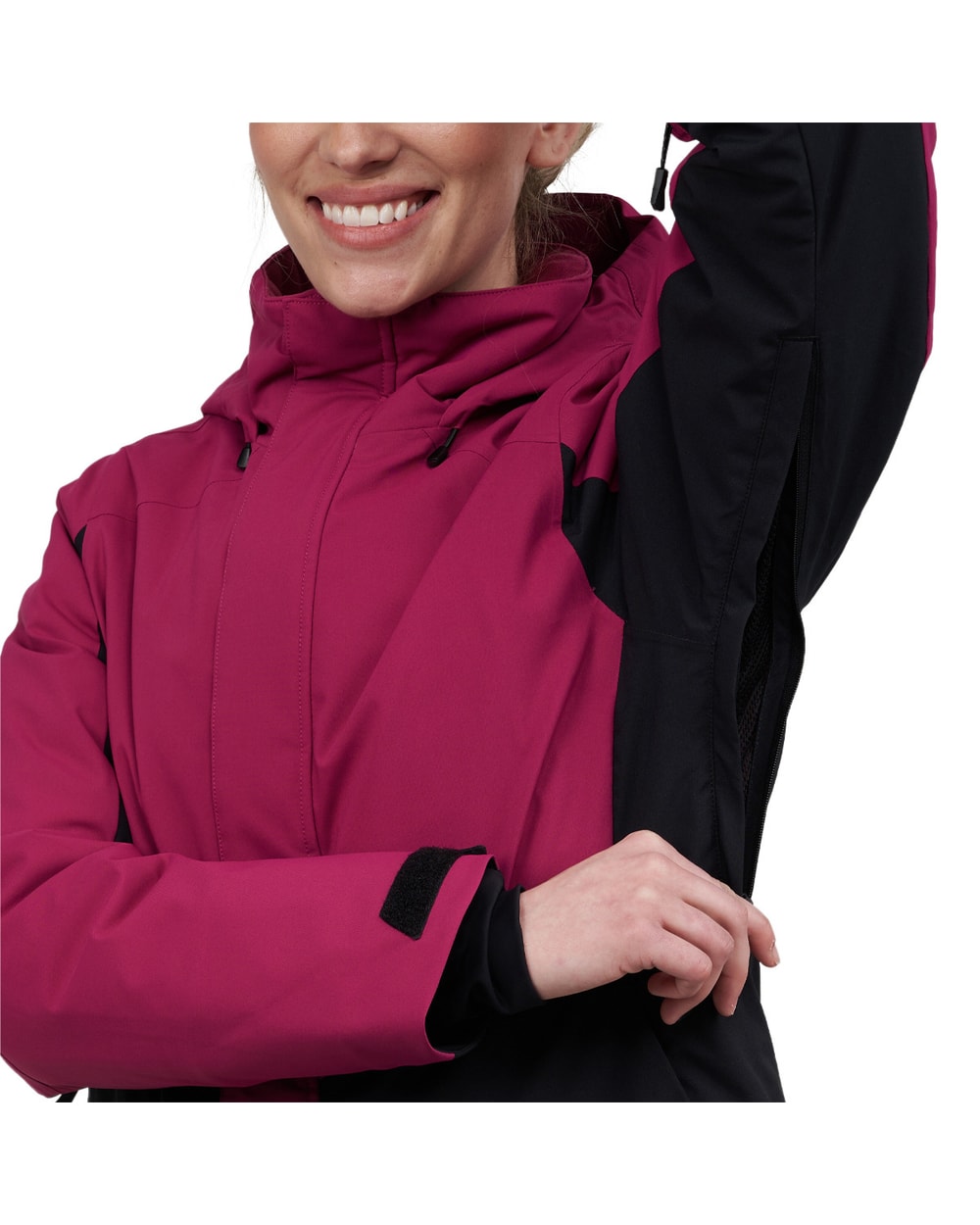 Ripzone Cascade 2.0 Women's Winter Sports Jacket Boysenberry/Black Beauty detail