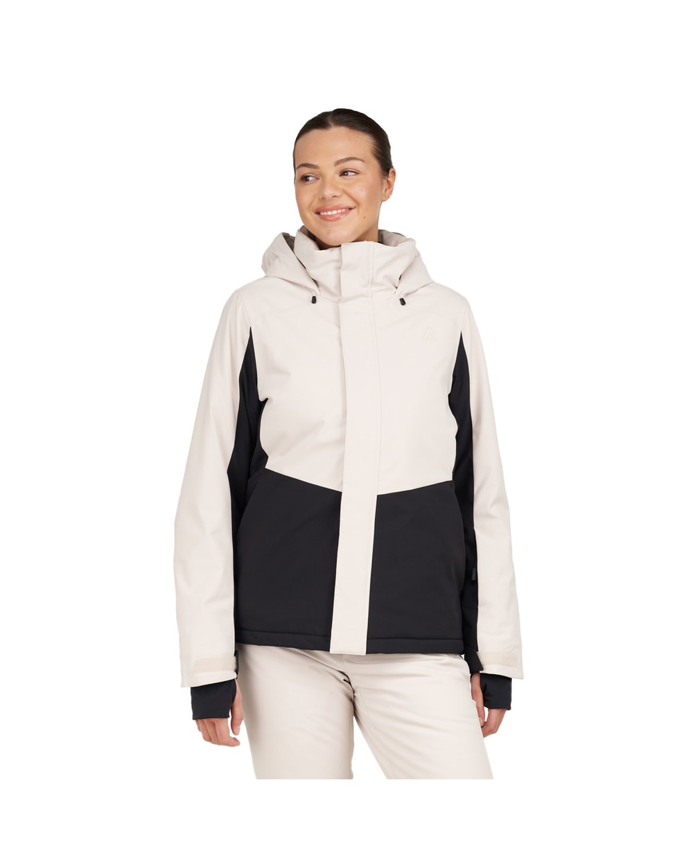 Ripzone Cascade 2.0 Women's Winter Sports Jacket Pumice Stone/Black Beauty front